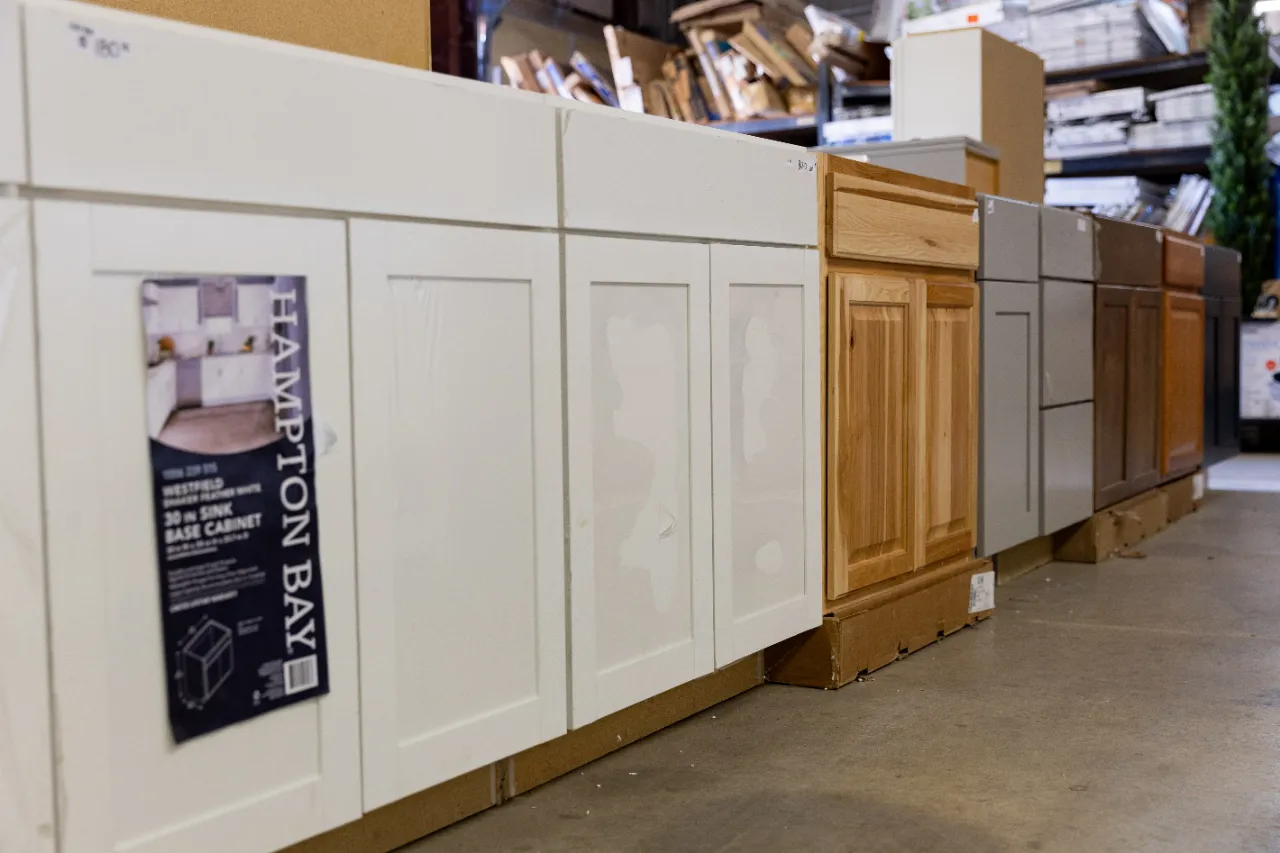 Hampton Bay Westfield White Sink Base Cabinet โ image 1