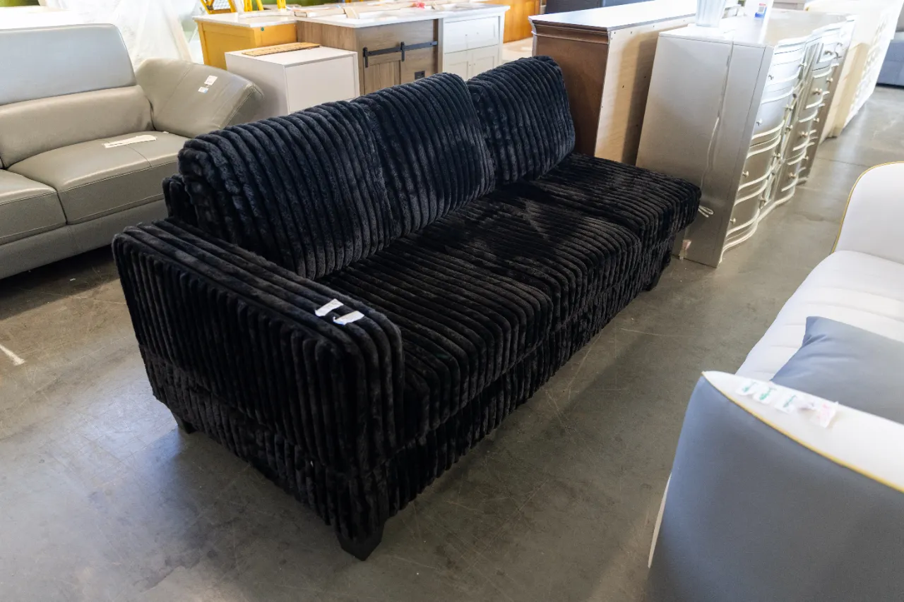 Black Corduroy Sofa โ image 1