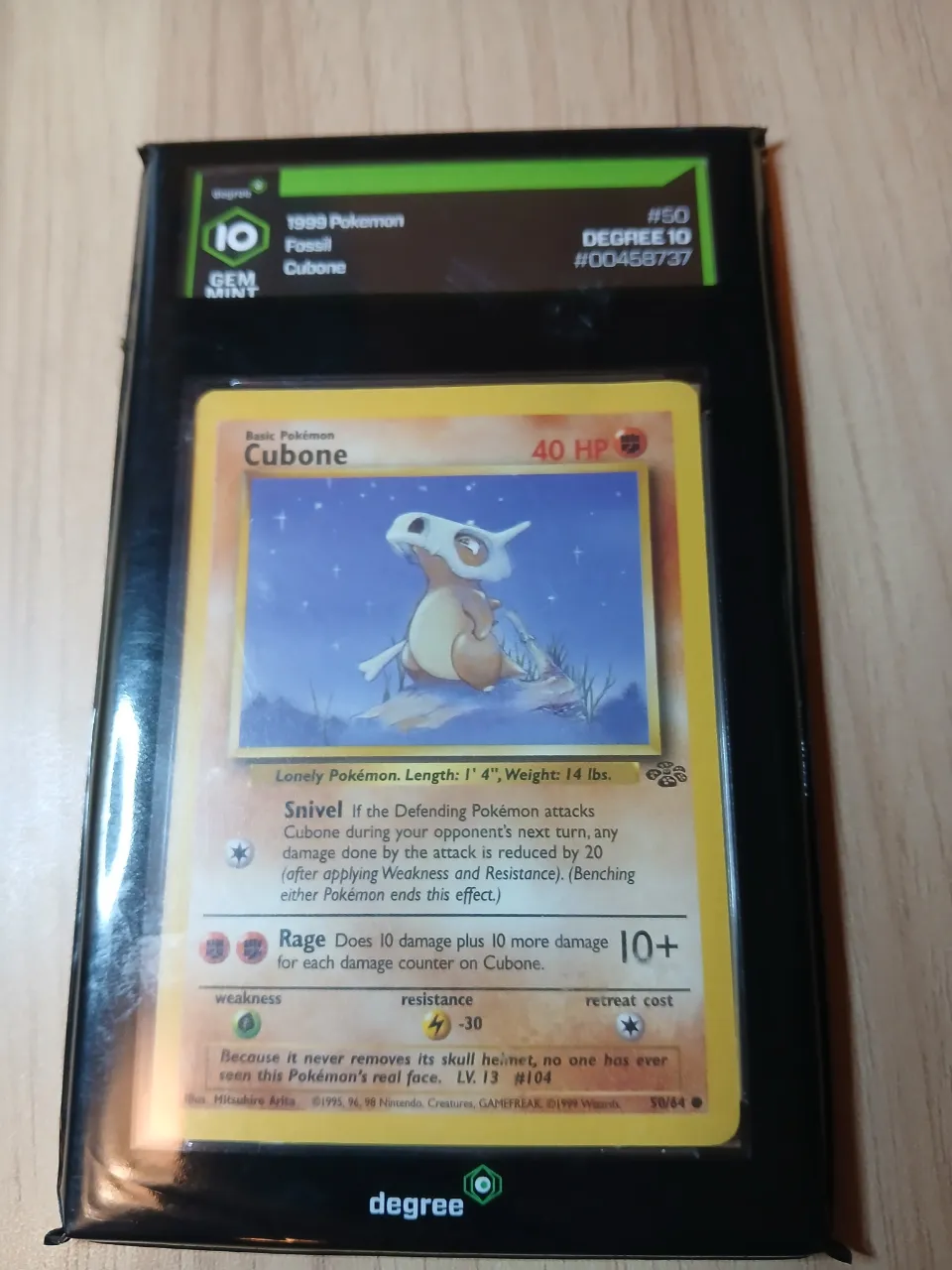 Cubone #50 Graded 10 Pokemon Card — image 1