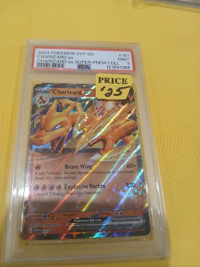 Charizard EX Graded 9 Pokemon Card
