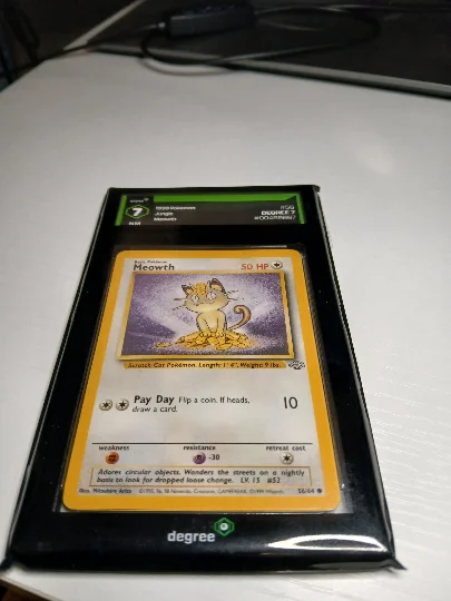 1999 Pokemon Jungle Meowth Trading Card