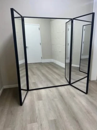 Shatterproof Glassless Wood Flat Mirror, 72"H x 100"W