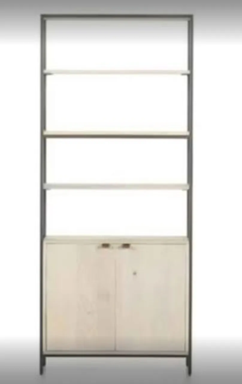 Four Hands Fulton Trey Modular Wide Bookcase 35" W x 17" D x 83" H โ image 1