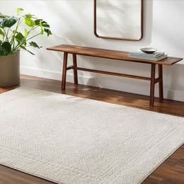Livabliss Freud Cream 9 ft. x 12 ft. Border Indoor Area Rug โ image 1