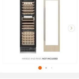 ZLINE Kitchen and Bath 24 in. 12.4 cu. ft. 100-Bottle Column Wine Cooler with Panel Ready Door — image 1